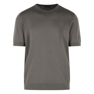 Zegna Dark Taupe Cotton T-Shirt Men